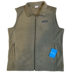 Columbia NWT Fleece Vest Green Men's Large